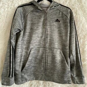 Adidas Boys Fleece Zipper Hoodie